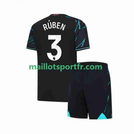 Maillot de Foot Manchester City Ruben 3 Enfant Troisieme 2023/24